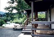 Covered porch.