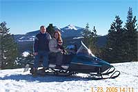 Nick, Nikki and Cameron at the Pomeroy Lookout. Great view of Ash Creek Butte in the background. 