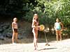 Marisa, Jessica and Keileigh in a friendly game of beach side volleyball!