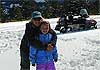 Jordyn E. on her 2nd trip snowmobiling: "Wow! New snow!"