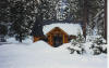 Warming hut at Deer Mtn. Snowmobile Park 