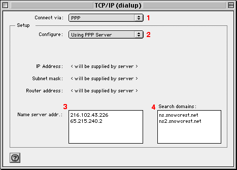 The TCP/IP Control Panel