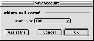 Account Type Window