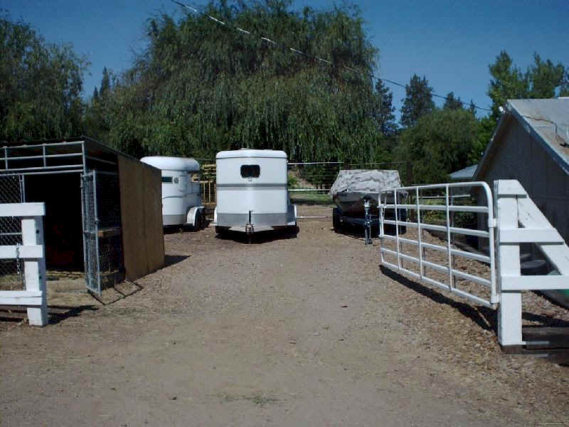 Parking for up to three trailers or RV's