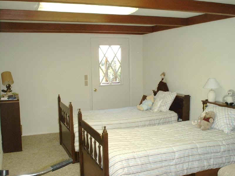 Spare bedroom with a private entry