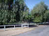 Parking area in front of the ranch house