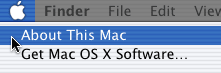 Apple Menu, MacOS X